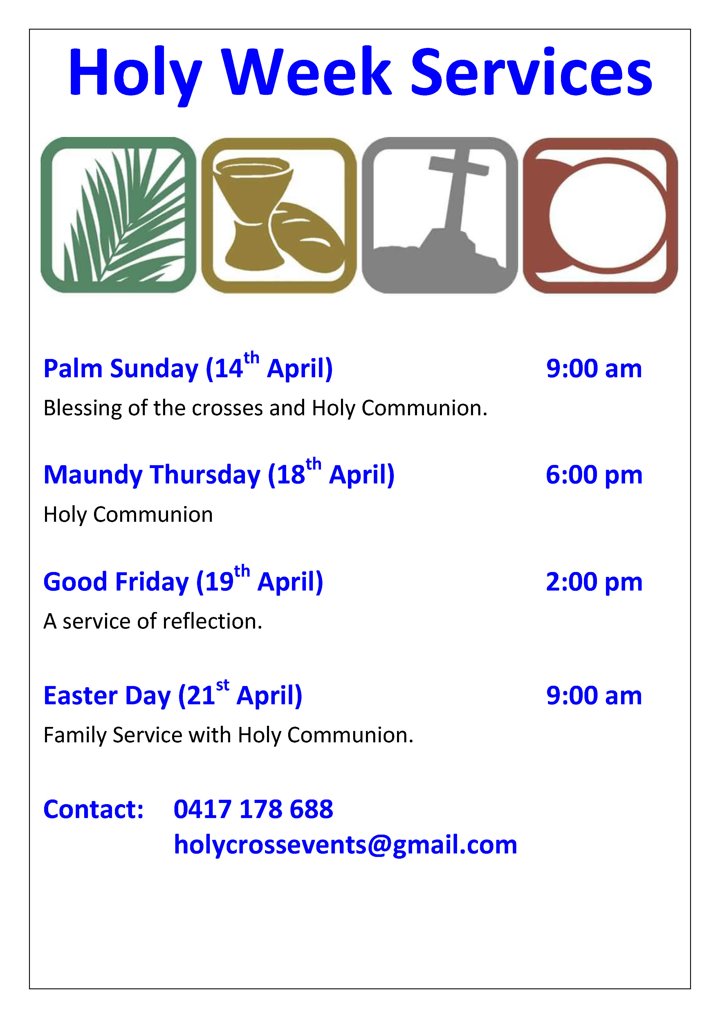 Easter Services 2019