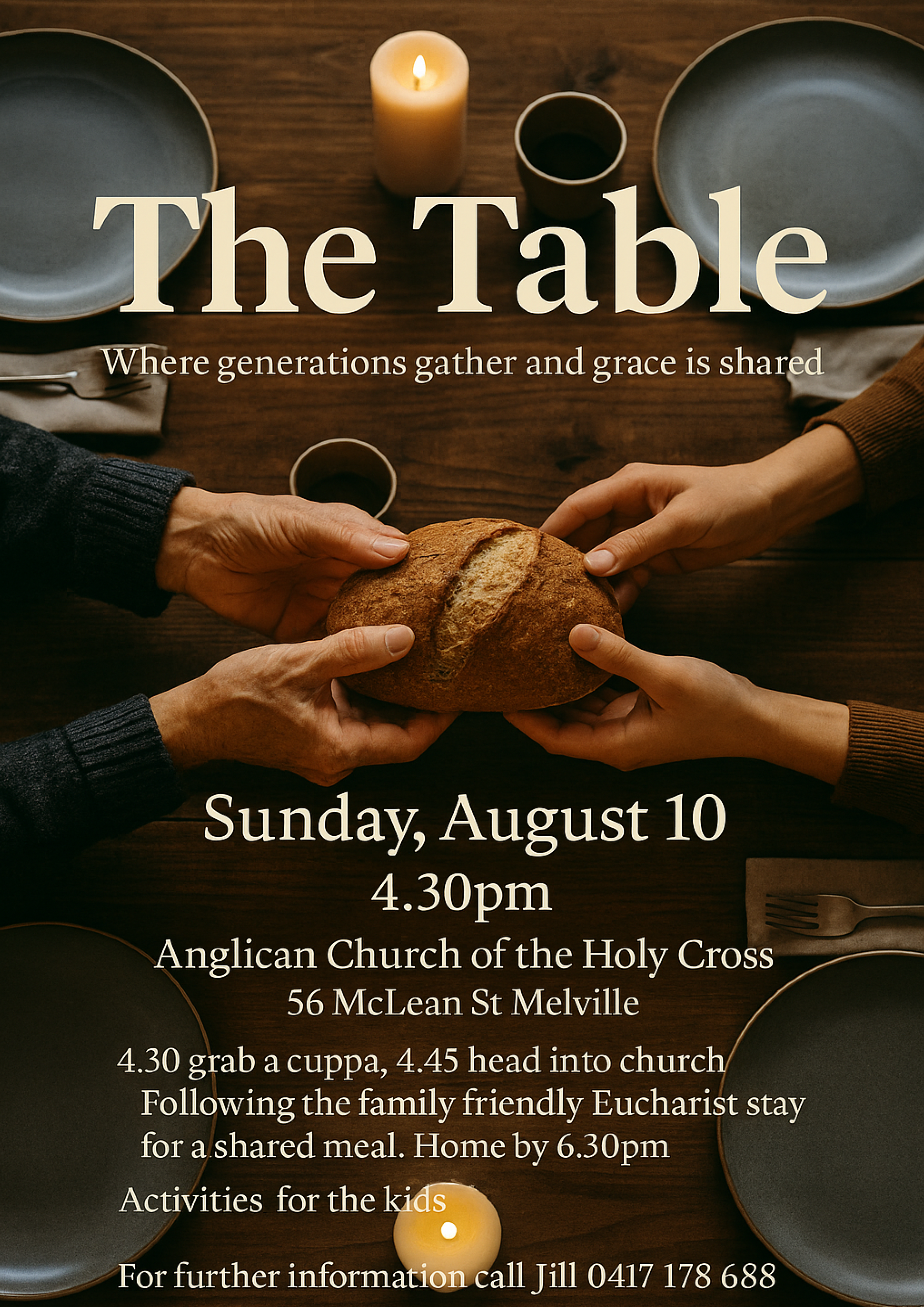 Holy Cross Melville Communion Service Sunday 10 August 2025 at 4:30pm